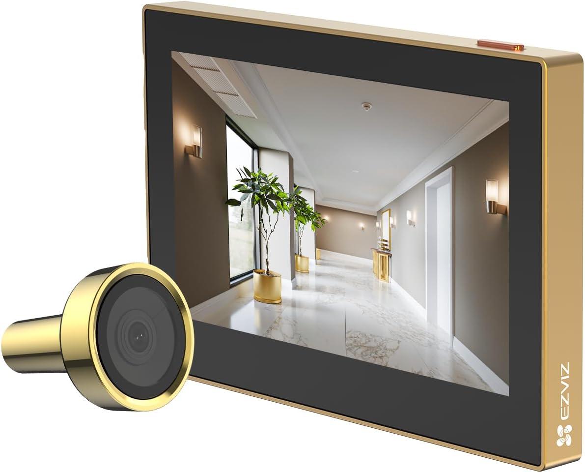EZVIZ CP2 Spioncino Digitale WiFi 1080P con Schermo 4,3", Oro