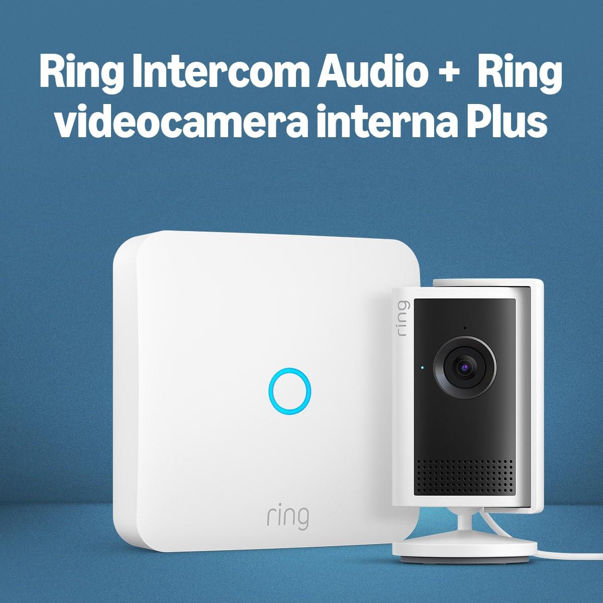 Ring Intercom Audio + Ring videocamera interna Plus